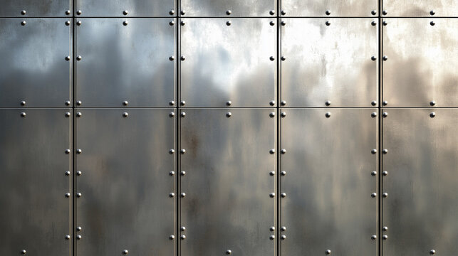 metal panel texture background pattern.