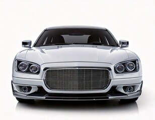 Naklejka premium vintage car isolated on white