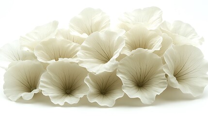 Clustered white flowers close-up