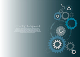 Technology abstract background innovation concept vector with some elements of this image, gear ,research