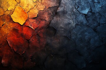 Naklejka premium Rough, gritty textures combined with deep, rich tones, creating an abstract design that feels bo