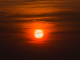 sunset in the sky