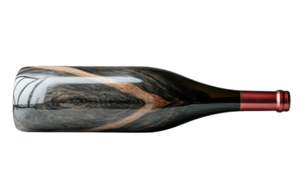 Wine bottle chiller with a simple design on a white background