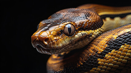 Fototapeta premium Sumatran Blood Python Close Up Wildlife Reptile Nature