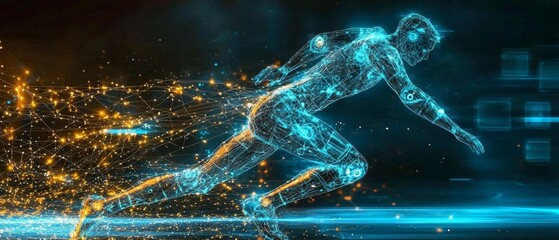 Transforming team performance with glowing data insights.