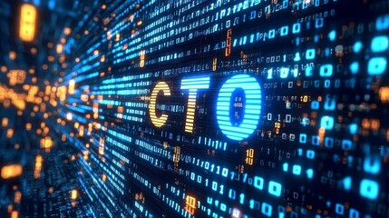 The design represents the role of Chief Technology Officer in technology.