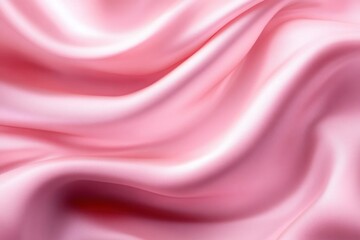 Soft Flowing Pink Silk Fabric Close-Up Texture for Skincare Lotion and Creamy Cosmetic Background