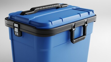 Blue hard case, product display, studio