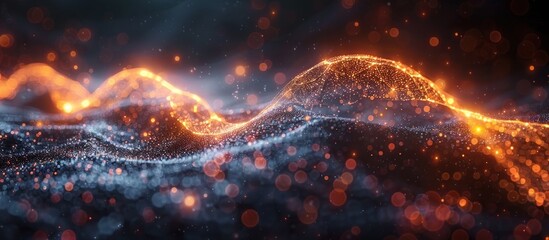 Abstract Glowing Landscape