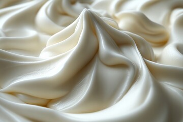 Obraz premium Creamy Yogurt Texture Abstract Composition Smooth Dairy Background