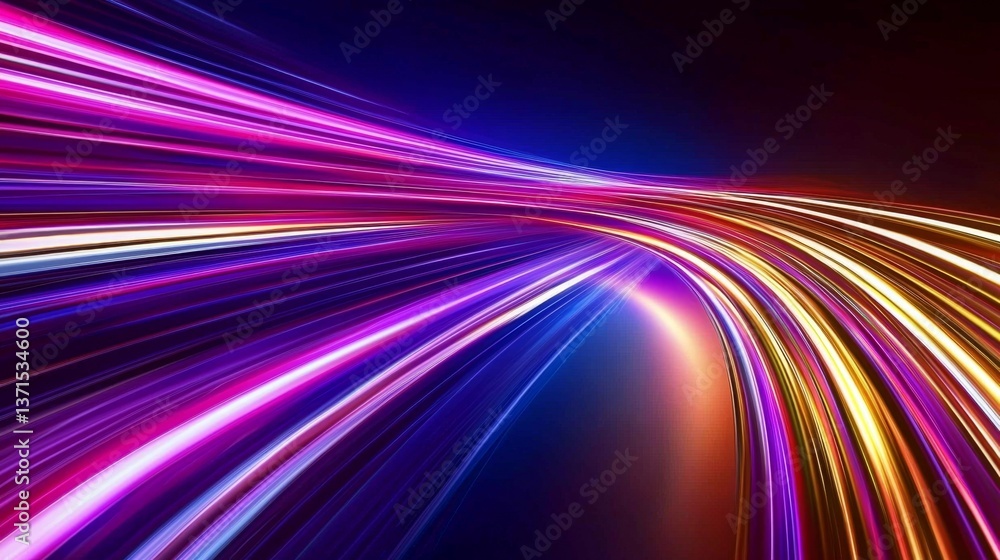 Aufkleber the integration of color and light to symbolize digital communication processes.