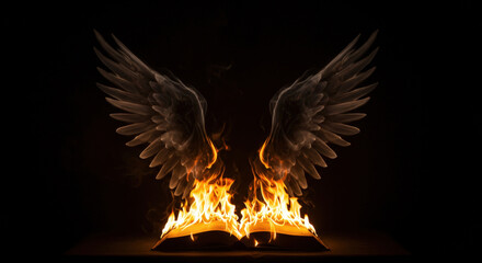 Obraz premium Angel Smoke Wings