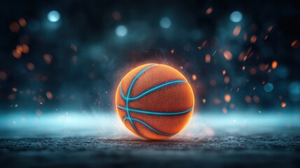 Basketball glows in the dark