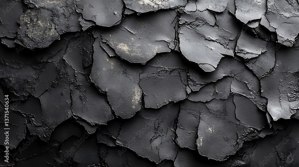 Aufkleber abstract dark textured background featuring cracked and peeling layers creating a striking visual ef