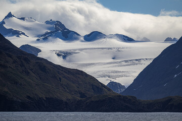 Photography of landscapes of Fortuna Bay, South Georgia