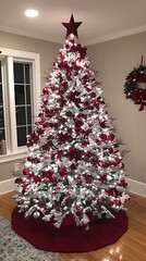 Festive Christmas Tree, Living Room Decor