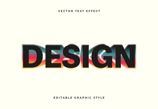 Black Blurred Soft Fade Minimal Text Effect