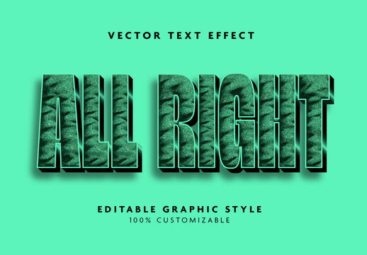 Green Textured 3D Bold Font Block Heavy Shadow Text Effect