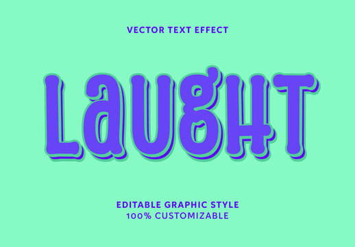 Purple And Green Bold Rounded Font Playful Shadow Text Effect