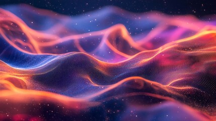 Obraz premium space-time ripple from gravitational waves, showcasing the surreal distortion of the space fabric