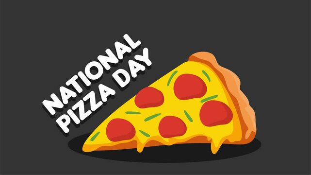 national pizza day with a delicious pizza