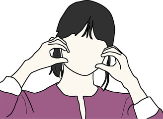 vector illustration of a beautiful girl