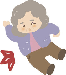 낙상주의 할머니