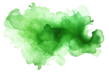 Green Watercolor PNG on transparent background