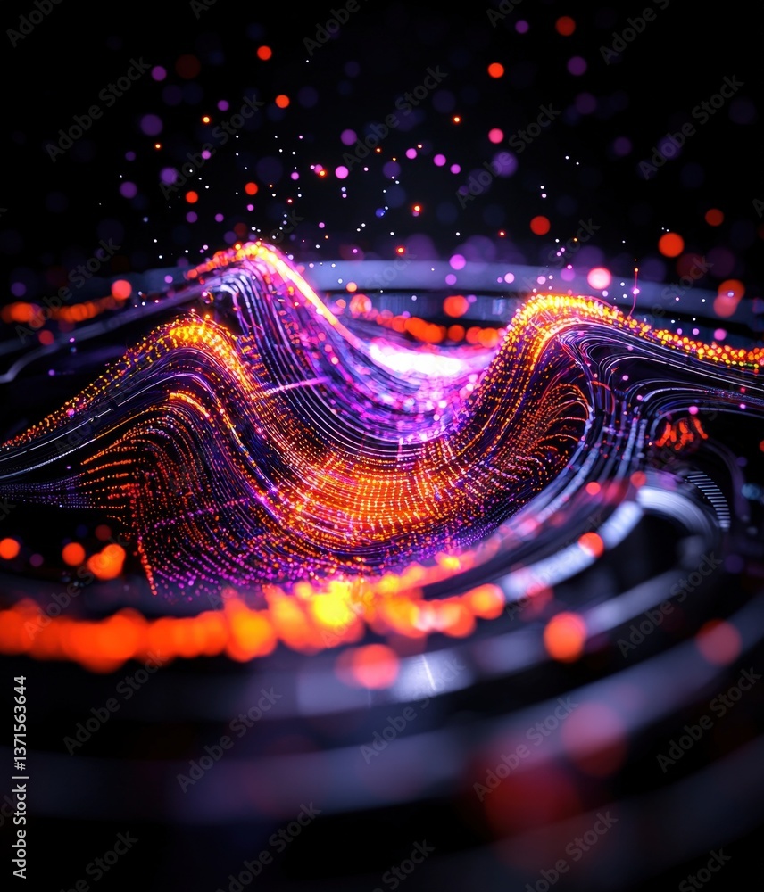 Poster a colorful abstract background featuring vivid swirls and patterns creating a dynamic visual appeal