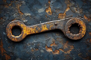 Worn metal tools with scratches, rust, and dirt, showing the marks of years of hard labor