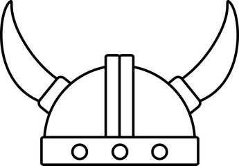 Illustration of a Viking Helmet