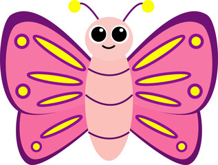 Pink Butterfly Illustration