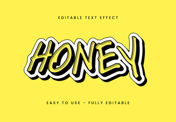 Yellow And Black Outlined Font Graffiti Bold Urban Text Effect