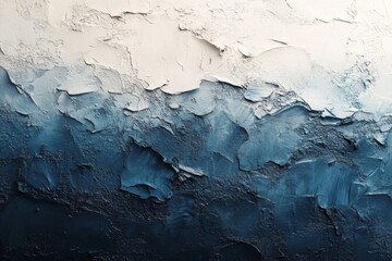 Fototapeta premium Abstract blue and white texture background with artistic brush strokes