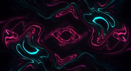 Vibrant cosmic nebula abstract background with swirling neon colors design