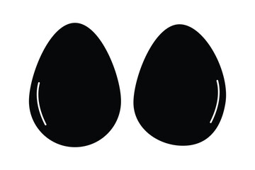 easter egg icon, easter egg line art - simple line art of easter egg, perfect for easter egg logos and icons. This simple design symbolizes Easter, celebration, holiday traditions, and spring. eps 10.