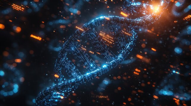 Medical Technology Medtech Genetic Engineering CG Animation Future Digital DNA Holographic Screens