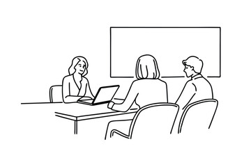 Business Meeting Interview, Presentation, Discussion, Strategy, Teamwork, Collaboration, Planning, L