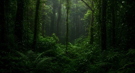 Obraz premium Green Tropical Jungle