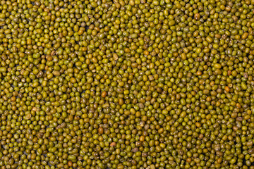 Mung beans close up texture pattern background