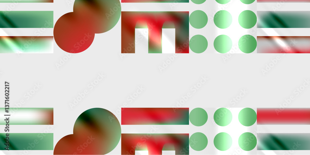 Poster simple shapes - circles, triangles, rectangles abstract background. vector illustration for wallpape