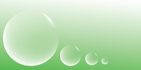 Abstract bright green banner background template vector with overlay curve shapes. Green background with trendy pattern design.