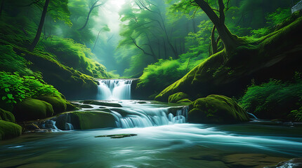 waterfall in the forest