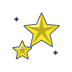 Vector image of a star icon with a white background
