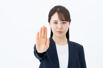 拒否するビジネスウーマン,