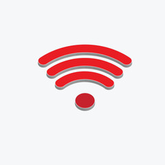 3D wi-fi icon wifi connection zone