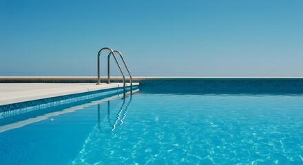 Obraz premium Infinity Pool by the Ocean