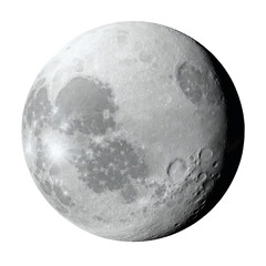 moon on a white background