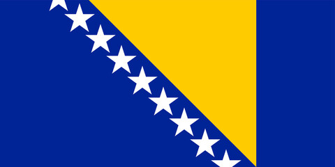 Flag Bosnia And Herzegovina Bosnia