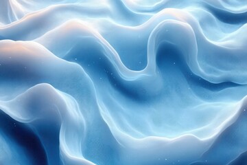 Fototapeta premium Creamy Moisturizer Texture Smooth Blue Surface Abstract Background for Skincare Lotion and Cosmetics